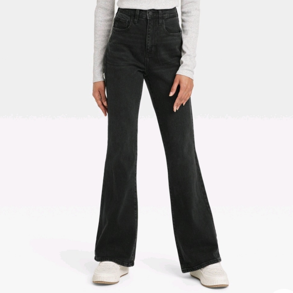 Women's ultra high rise flare jeans